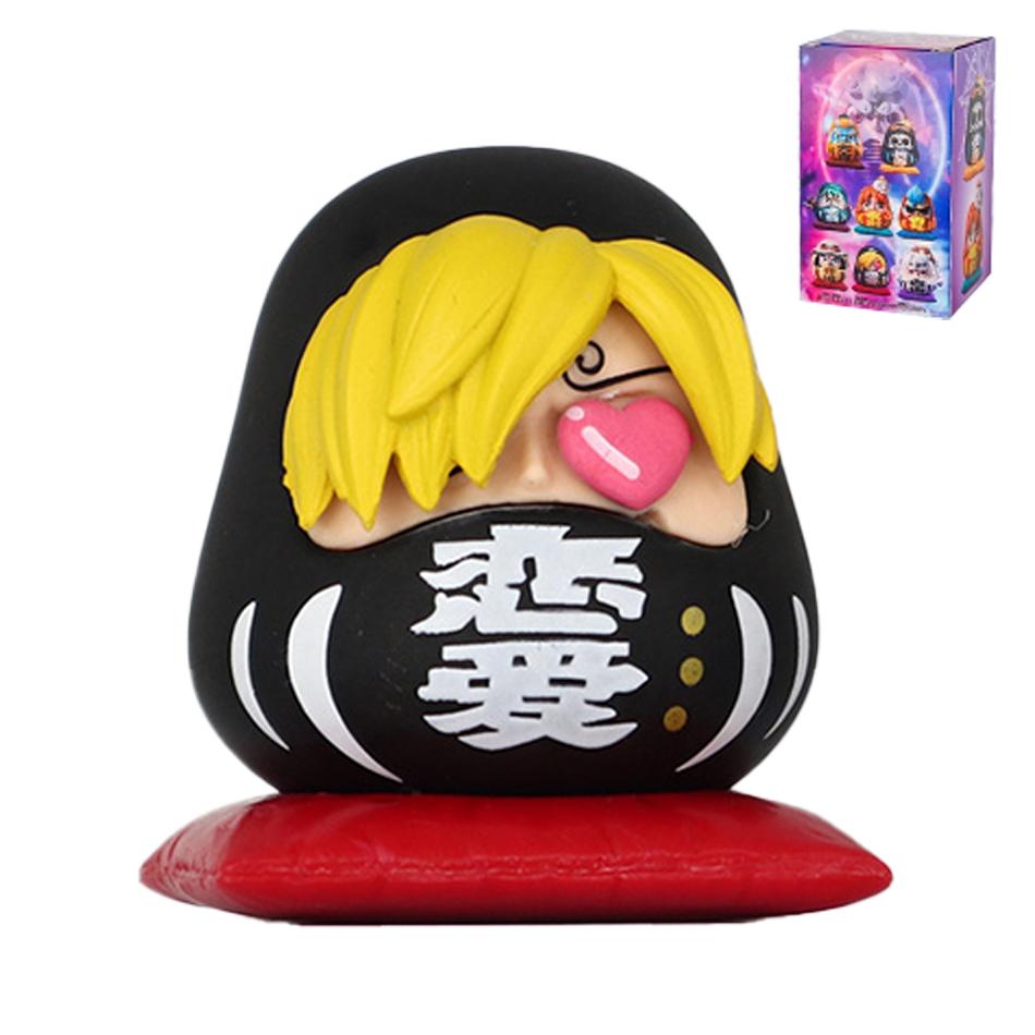 В наличии 6 см Аниме One Piece Q-версия Фигурка Ника Луффи Зоро Санджи Кос Супер Дамма Фигурка ПВХ Украшение для Автомобиля Статуя Модель Игрушки