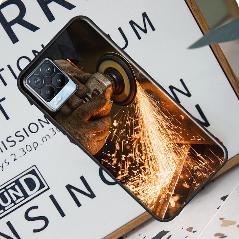 Чехол для сварщика для Realme C21 C11 C15 GT Neo2 Master 8 Pro 8i OnePlus 9 Pro 8T 9R Nord2, чехол