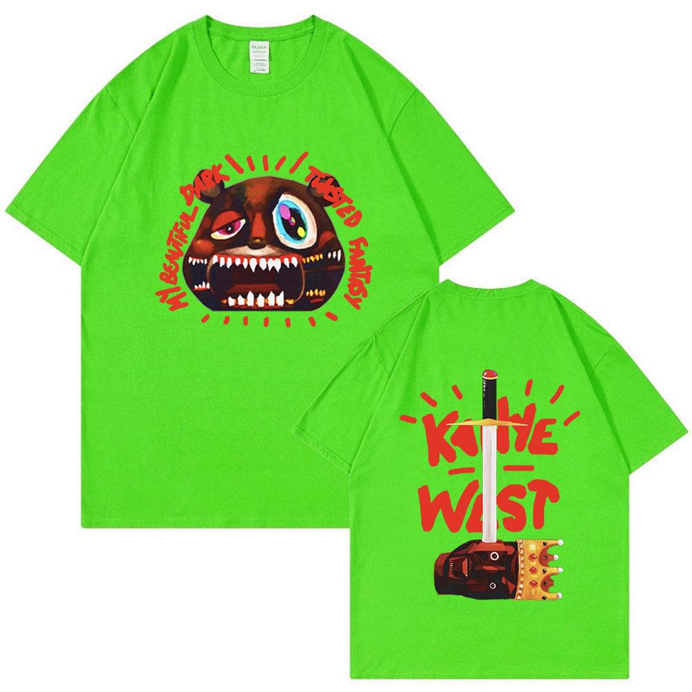 Rapper Kanye West T Shirt Music Album Graduation Graphic Tshirts Unisex Fashion Hip Hop Vintage Tee Shirt Oversized Streetwear