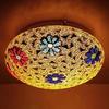 Handcrafted Mosaic Design Glittering Glass Ceiling Light
