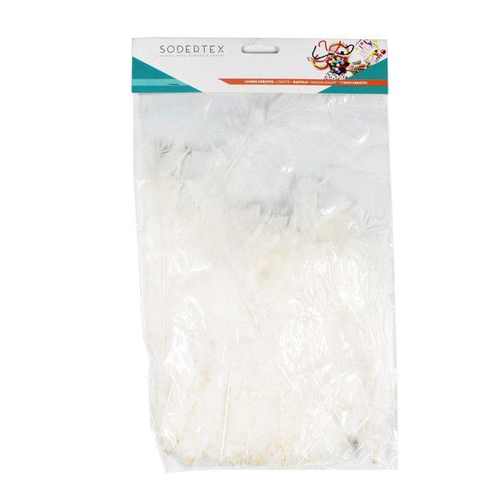 Turkey Feathers 12/18 Cm 25g White