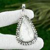 925 Sterling Silver Pear Natural Howlite Bezel Birthday Mother Pendant Jewelry