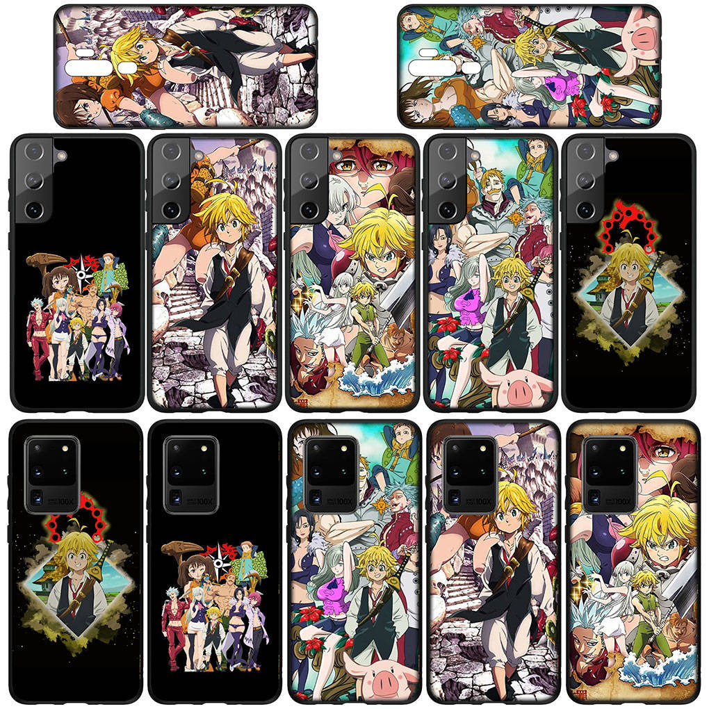 Чехол для телефона Samsung Galaxy S25 S24 S23 iPhone 16 15 Xiaomi Redmi Note 14 13 12 16E X 11 Pro Max OPPO Moto Huawei Cartoon Seven Deadly Sins Meliodas