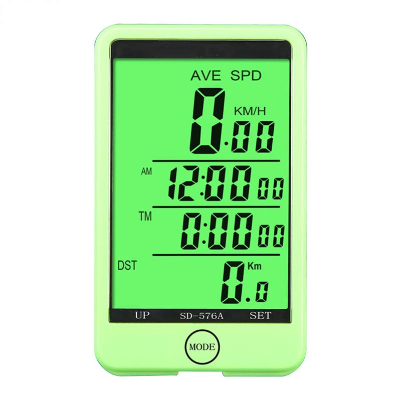 Bicycle Speedometer and Odometer Wired Bike Cycling Computer Waterproof Bike Stopwatch With Large Screen Bicycle Accessories