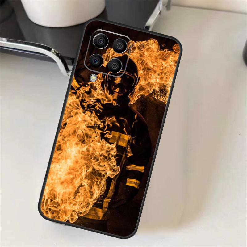 Firefighter Fireman Heroes Case For Samsung Galaxy M16 M36 M56 M33 M53 M13 M12 M32 M52 M20 M15 M55 M31 M14 M35 M34 M54