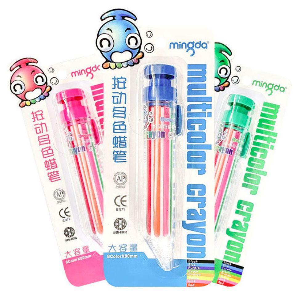 Supplies Children Push Style Oil Pastel Multicolor Crayons Colored Pencil Highlighter Marker Pen