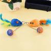 Interactive Plush Cats Exercise Mouse Toy with Bells Ball and Feathered Promotes Active Playtimes And Owner Pet