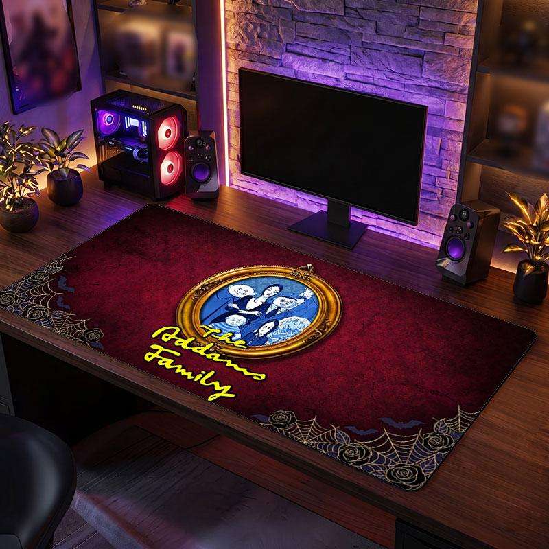 Big Mouse PadThe Addams Family Extended Soft Desk Mat Gaming Office Computer Table Decor Mat