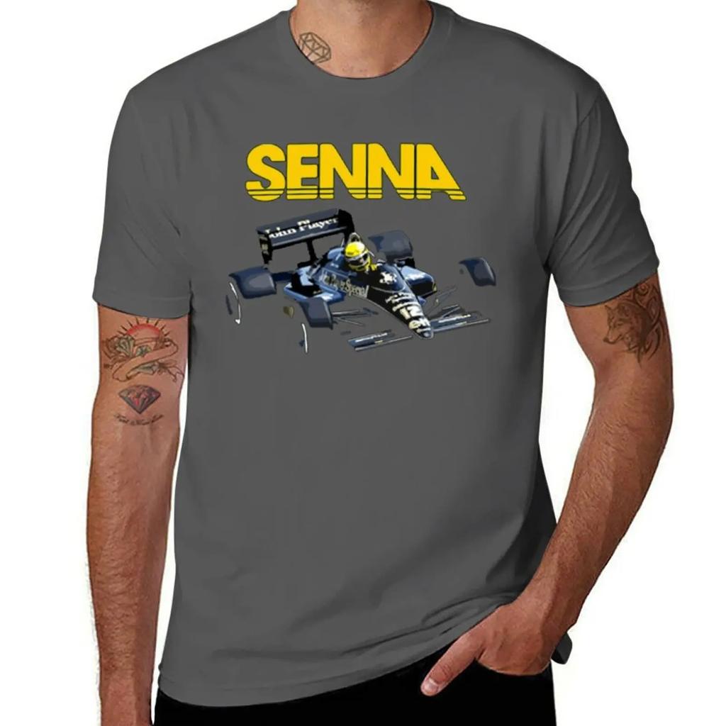 2024 Ayrton Senna F1 Race Raer 2 T-shirt Fresh Move T-shirts Graphic Cool Home Novelty USA Size