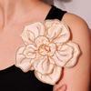 Цветок на грудь Большой цветок Брошь-значок Камелия Стразы Брошь Уникальная Булавка на воротник костюма Женская
