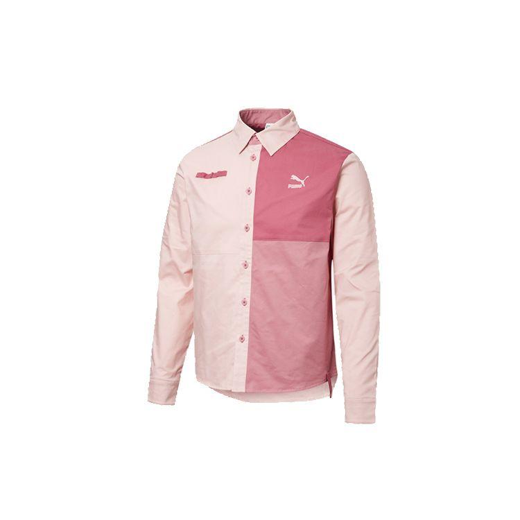 Puma Color-Block Collar Jacket Men Outerwear Pink 532188-15