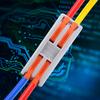 10PCS PCT22 Color Button Wire Connector 2in2out Quick Terminal Block for Wiring ClipMonochrome