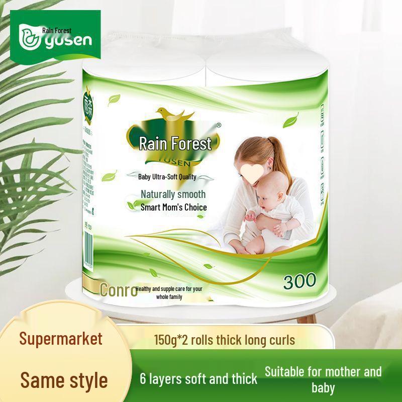 Amemori Baby & Mother Шестислойная санитарная бумага - Портативная упаковка туалетной бумаги