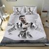 Football Star Ronaldo Bedding Set Duvet Cover 2/3 Piece Set Single Double Bedroom Decoration Lightweight Comfortable Soft 3D