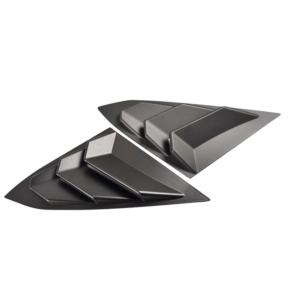 2 шт. ABS задняя четверть панель боковые жалюзи окна углеродное волокно цветная вентиляционная наклейка крышка для Honda Civic Type R