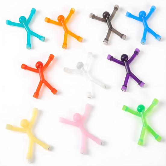 10 шт. Магнит для снятия стресса Мужская игрушка Красочный 3D Мужской магнит на холодильник Детям Взрослым Портативная дорожная сенсорная игрушка