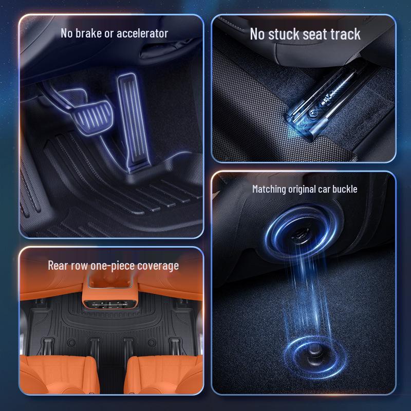 Коврики в салон Changan Deep Blue S09 2025 из ТПЭ: Коврики для салона автомобиля на шесть мест