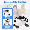 White ABS PVC Home Exerciser LED Display Fitness Pedal Bike Exercise Indoor Trainer Exerciser Cycling Fitness Mini Pedal Arms Legs