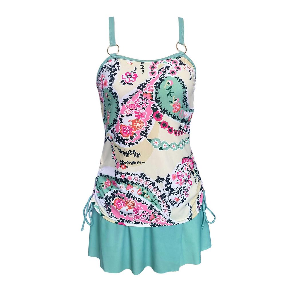 Женский сексуальный купальник с подтяжками и напечатанным раздельным купальником