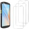 TC53 Screen Protector for Zebra Symbol TC53 TC58 Barcode Scanner Handheld Mobile Computer, Case Friendly 9H Hardness Tempered Glass Film (3 Pack)