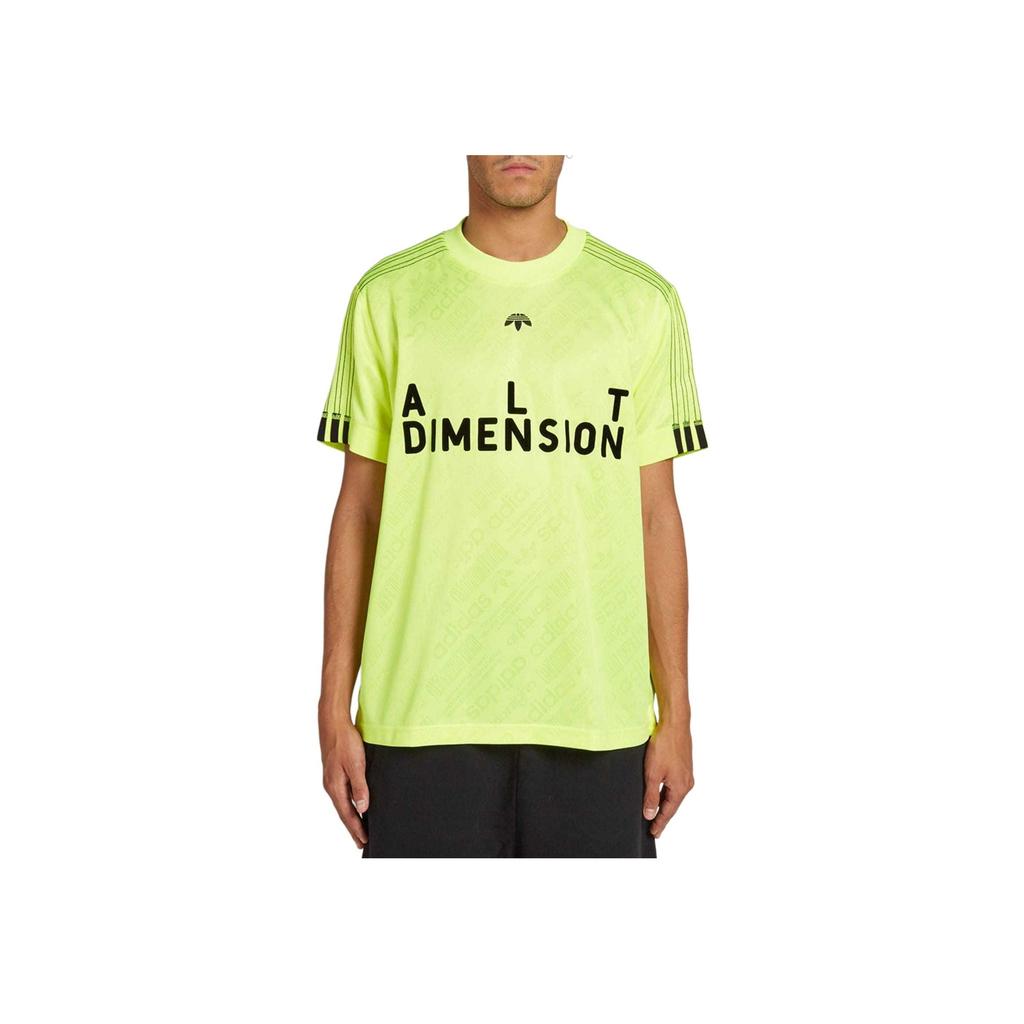 adidas Футболка с коротким рукавом Originals Letter Print, мужская, цвет Sun-Yellow CW0507