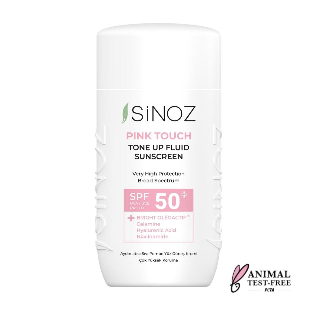 Sinoz Pink Touch Tone Up Fluid Sunscreen SPF50+ / PA++++ – 50ml