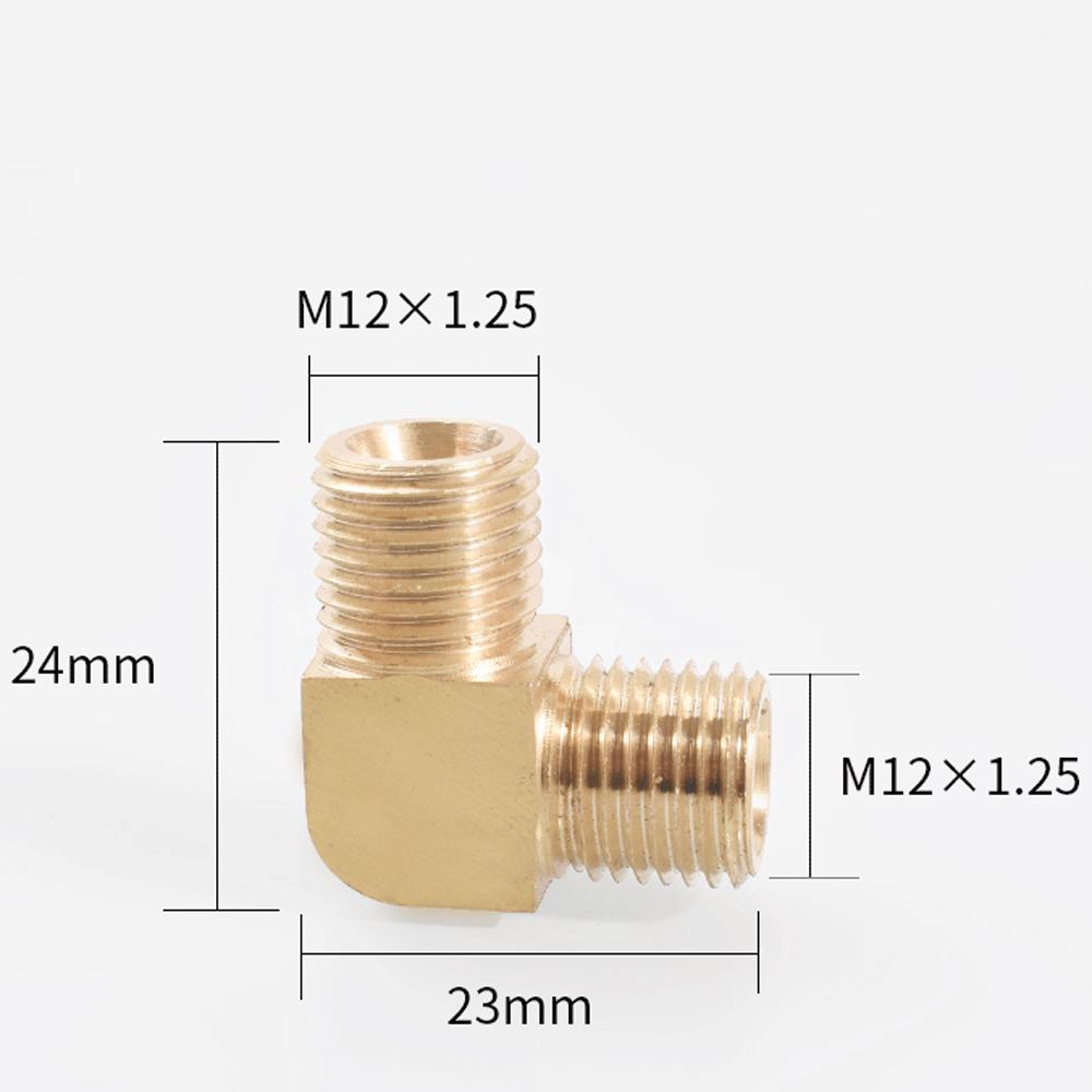M12 M14 M16 M18 Метрический 1/8" 1/4" 3/8" 1/2" BSP Наружный Угольник 90 градусов Латунный Фитинг Трубопроводный Соединитель Муфта Вода Газ Масло