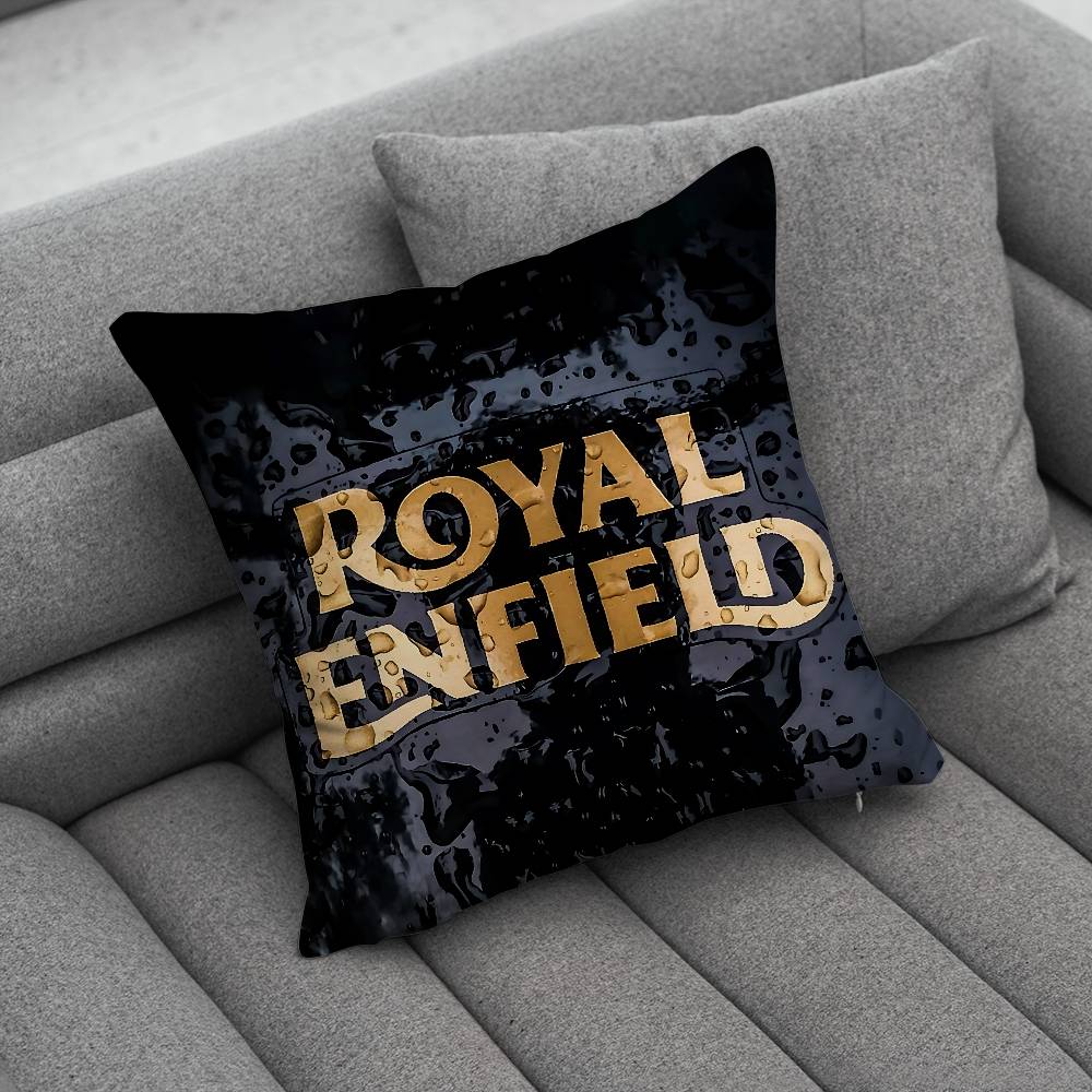 RROYALS EENFIELDS Logo Pillow Case Pillowcase Home Sofa Cushions Car Cushions Pillowcover Office Pillowshell Pillow
