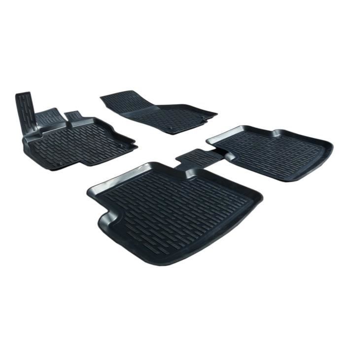 Tapis de sol 3D - SCOUTT - Skoda Superb 3 - Caoutchouc Premium - Noir - Sur mesure 2015-2023
