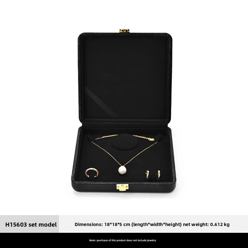 Light Luxury Jewelry Box Premium Leather Organizer for Rings, Necklaces & Earrings Display & Storage