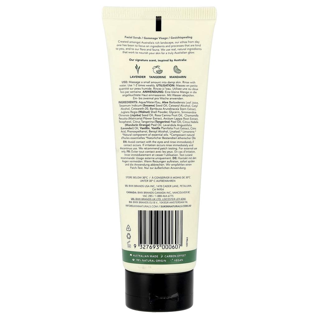 Revitalizing Facial Scrub, Suitable for All Skin Types, 125Ml(4.23Fl Oz)