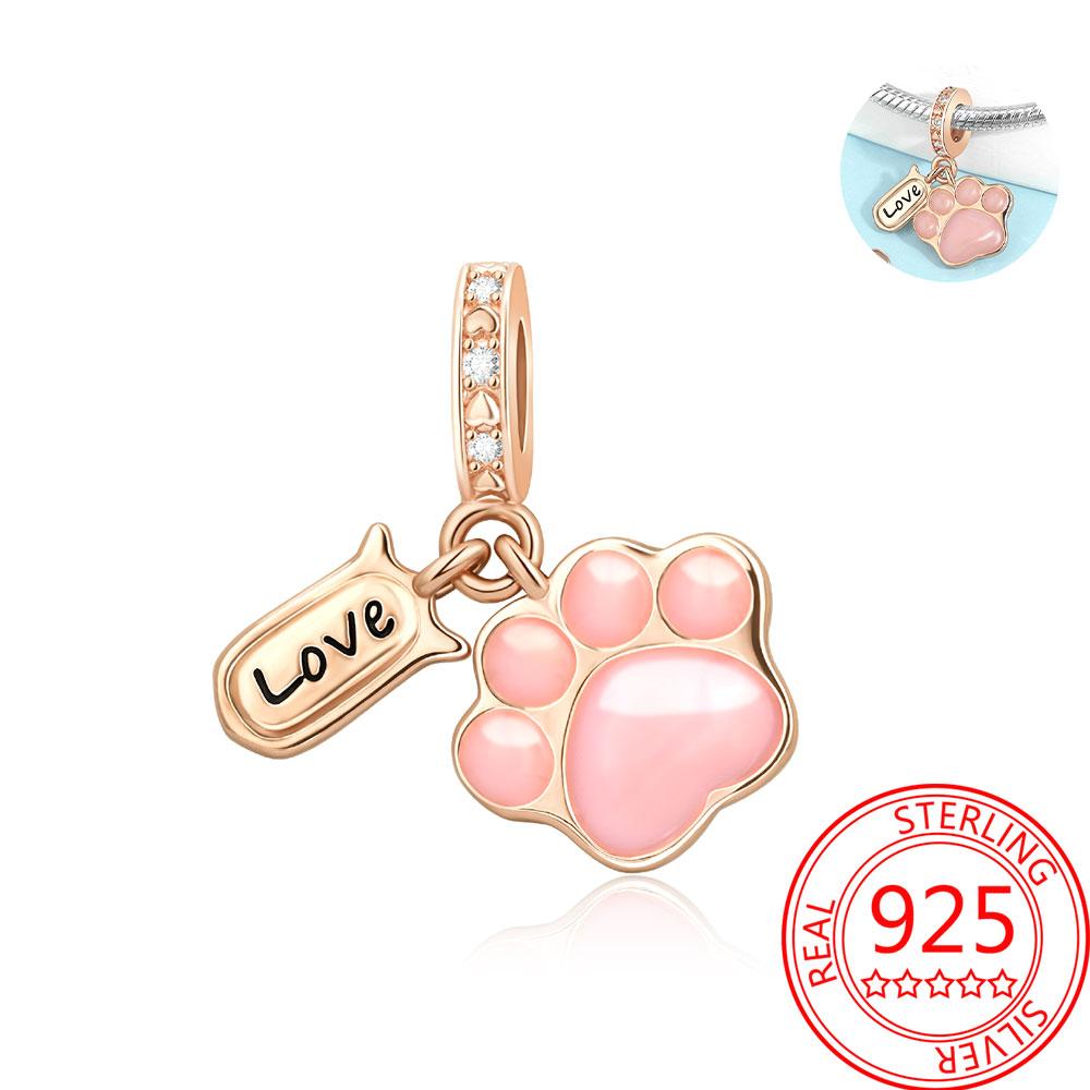 Медь Настоящее Розовое Золото Розовый Осьминог Летняя Черепаха Сердце Подвеска Шарм Подходит для Оригинальных Браслетов Ожерелий Браслет Девушка