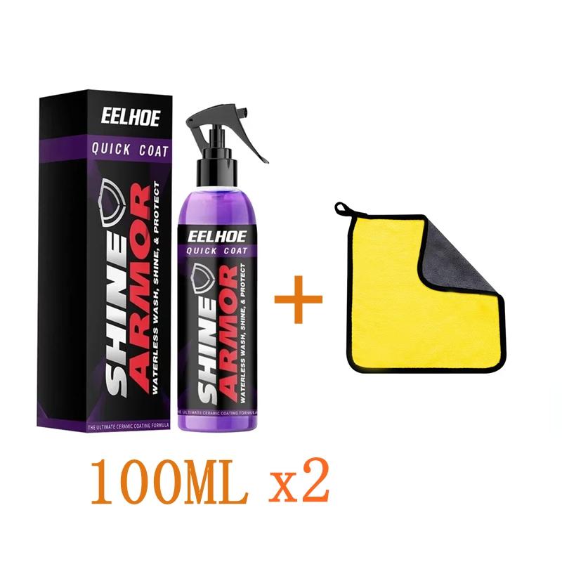 30/100мл SHINE ARMOR Fortify Quick Coat Керамическое покрытие Воск для полировки автомобиля Спрей для полировки Бесконтактная мойка автомобиля Финишное покрытие Полироль