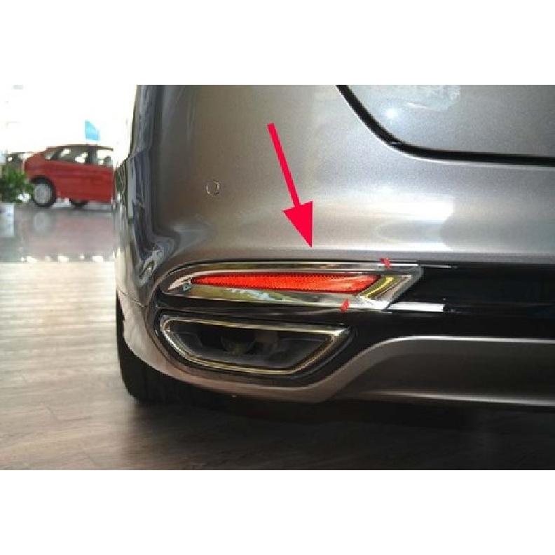 Хромированная накладка на передние и задние противотуманные фары для Ford Mondeo Fusion 2013-2018