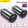 PISEN 12V/24V Dual USB Fast Car Charger Adapter