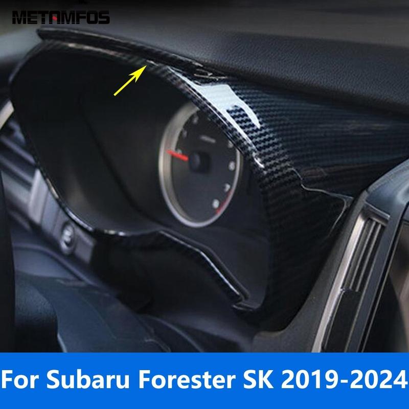 Для Subaru Forester SK - 2024 Накладка-рамка на приборную панель из углеродного волокна Наклейка-аксессуар для автомобиля
