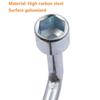 Steel L-Shaped Socket Wrench Hand Repair Tools Hex Key Spanner Hexagonal Wrench Sleeve  Plumber