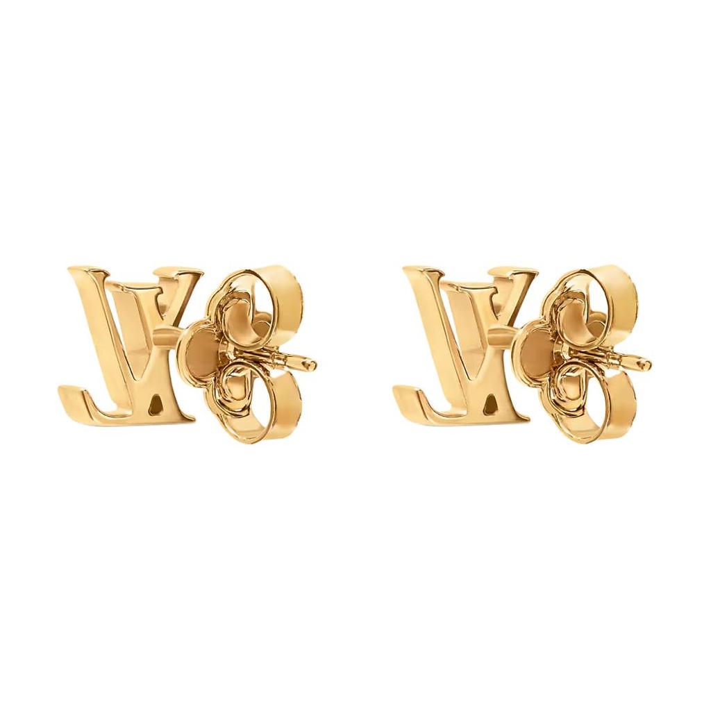 Louis Vuitton Серьги-каффы с цветочным узором, серьги-гвоздики, женские серьги, золотые M03973