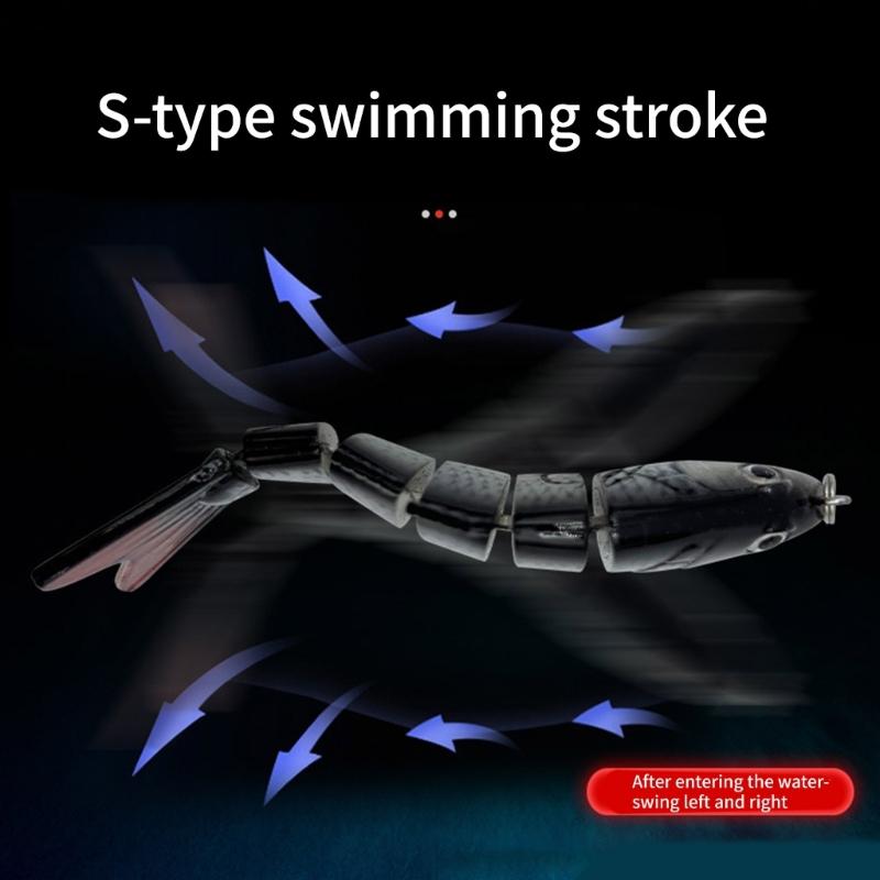 5 Pcs Multi Jointed Swimbait Fishing Lures Sea Fishing Tackle Roachs Lures