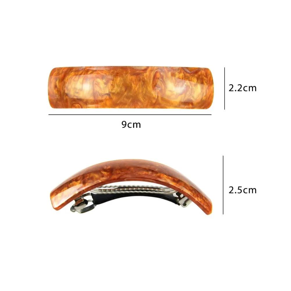 6 шт. Красивые заколки для женщин, модные акриловые полузавязанные заколки для волос в виде хвостика, женские аксессуары для волос