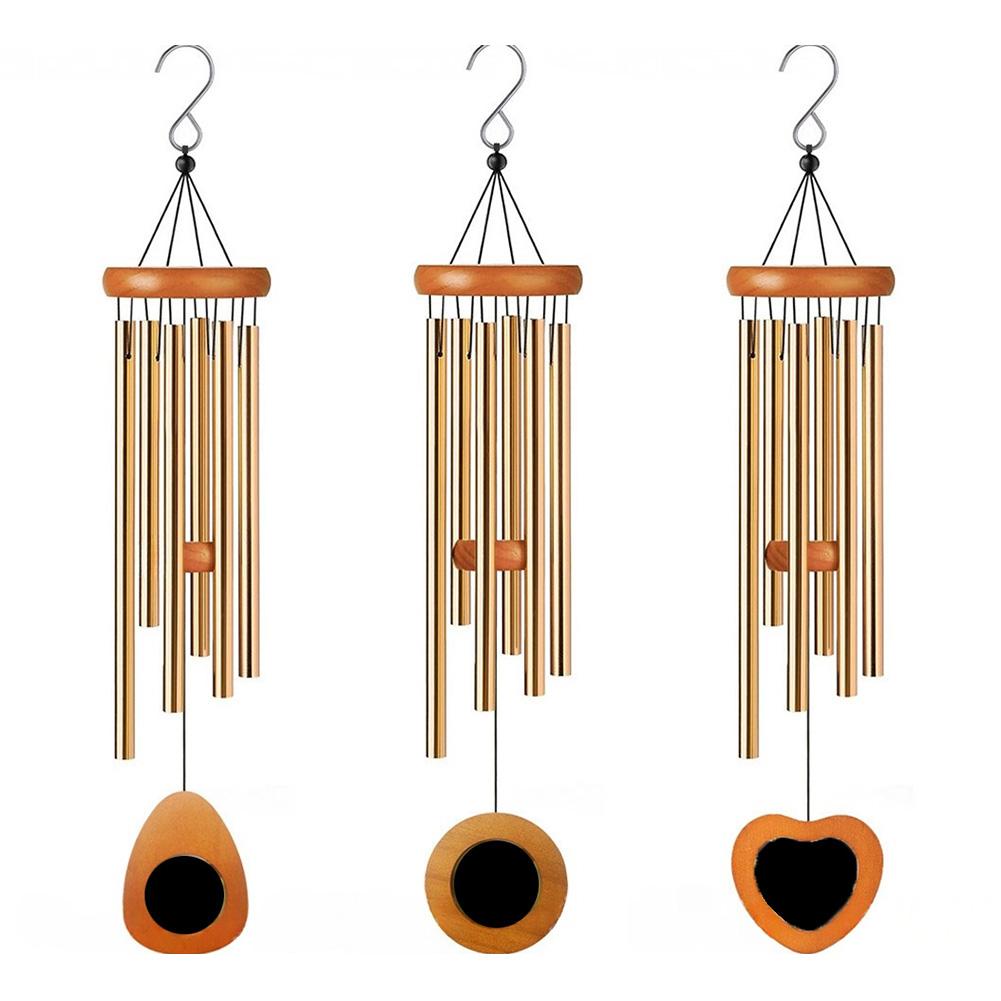 Elegant 25.5inch Aluminum Wind Chimes Metal Tubes Chime Courtyard Corridor Balcony Decor– Perfect Memorial Sympathy Gifts