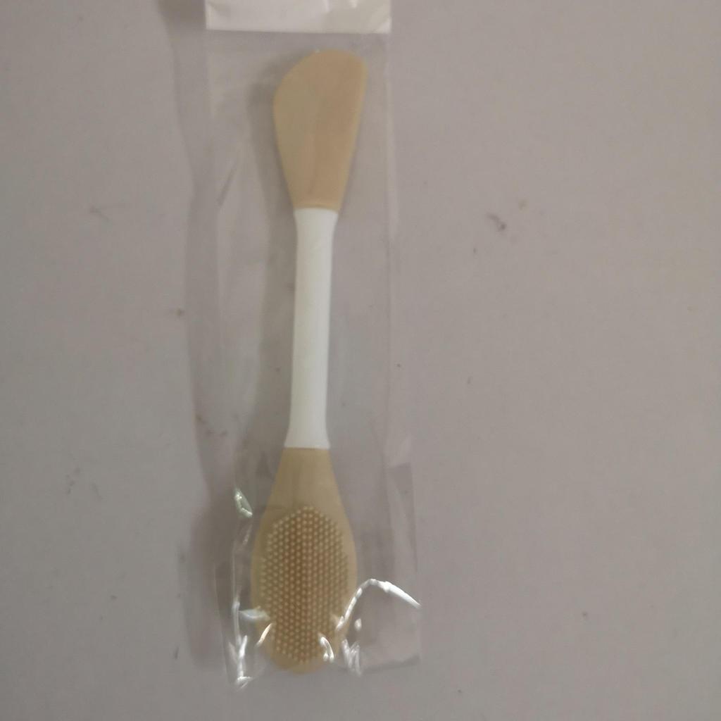 Двусторонняя силиконовая щеточка для лица для очищения, массажа, нанесения масок, подводки для глаз и многого другого