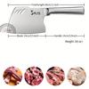 PLYS Bone Chopping Knife Heavy Duty Butcher's Axe Meat Chopper Stainless Steel Thickened Blade Kitchen Axe with Ergonomic Handle