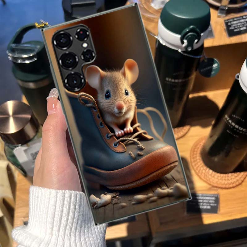 Cute Hamster Cases Phone Case for Samsung Galaxy S26 Ultra S25 Edge S24 S23 FE S21 Plus S20 S22 S10 Cover TPU Capa Shell Shockpr