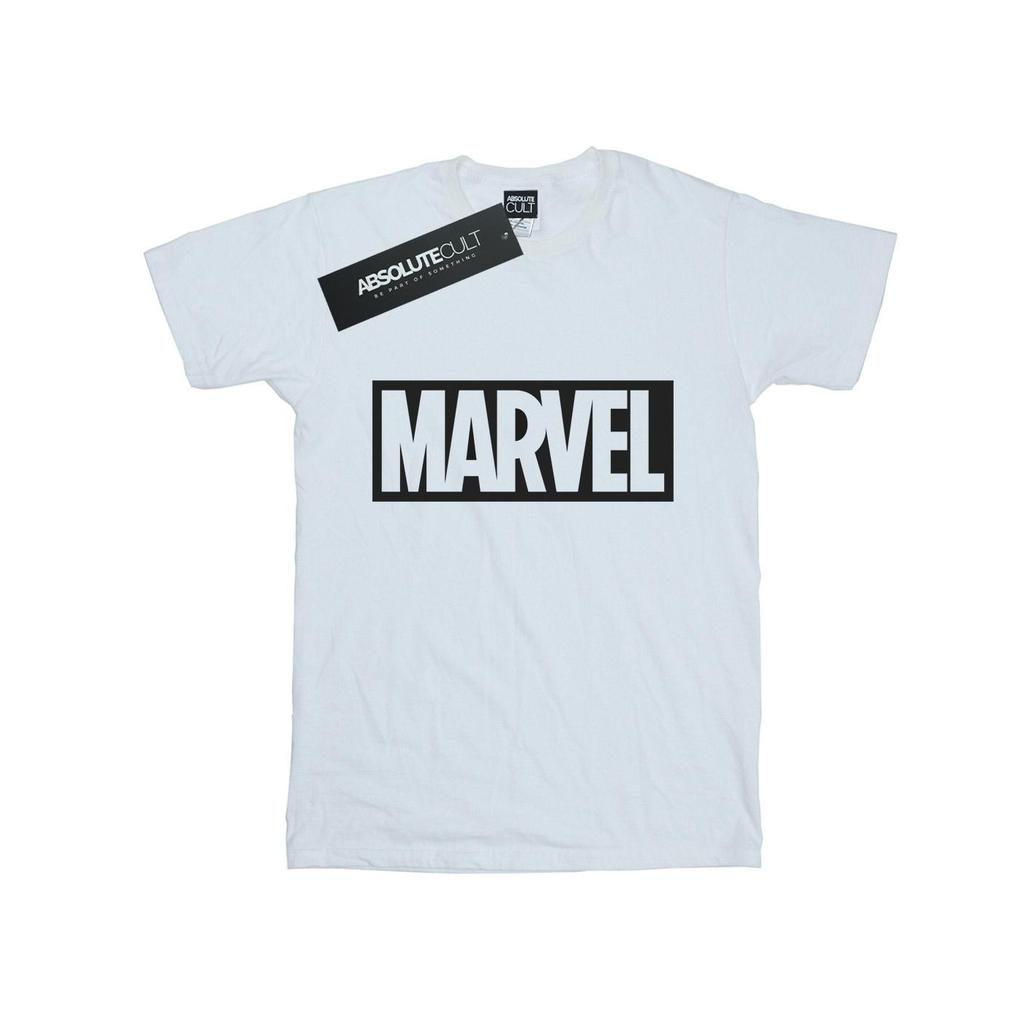 Marvel Womens/Ladies Logo Outline Cotton Boyfriend T-Shirt