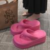 Korean Style Women's Flip-flops Casual Women's Platform Flip-flops Non-slip Beach Slippers Soft-soled EVA Women's Slippers