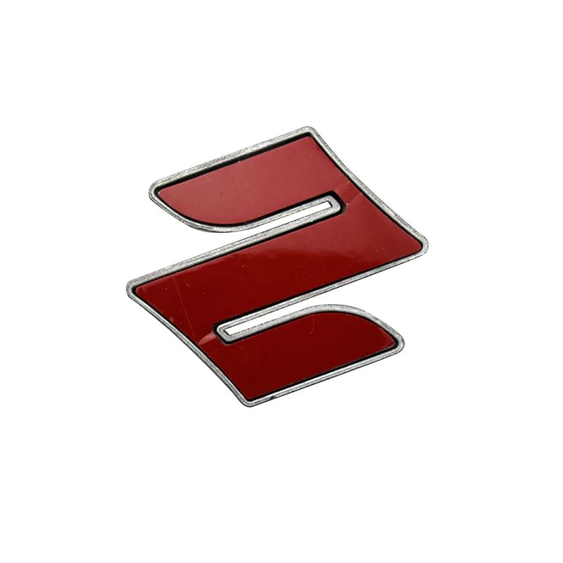 HECQ4 4.45cm Metal Car Steering Wheel Logo Badge Sticker for Suzuki Swift Jimny Grand Vitara Alto SX4 Alivio Samurai Emblem Decoration