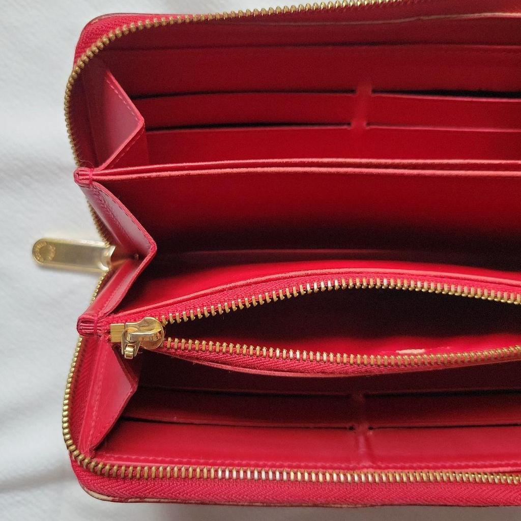 Used [Price reduced] LOUIS VUITTON Vernis round zipper long wallet