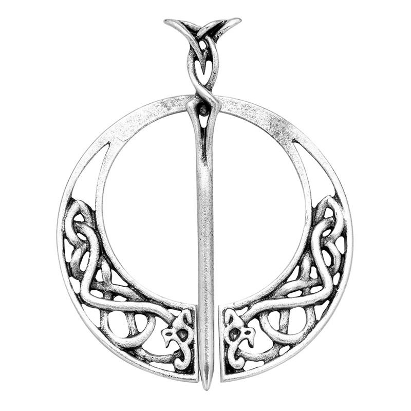 New Fashion Women Hand Forged Medieval Norse Runic Viking Jewelry Vintage Wulflund Belt Buckles Viking Cloak Brooch Cloak Pin
