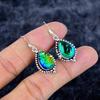 Green Triplet Opal Gemstone 925 Sterling Silver Jewelry Earring 1.58" M-3361